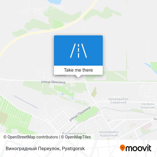 Виноградный Переулок map
