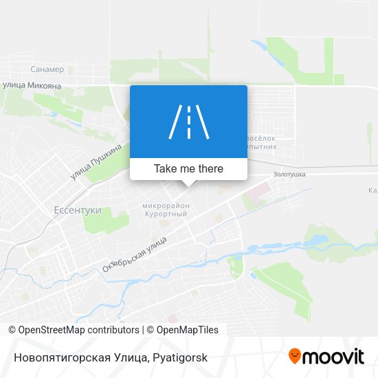 Новопятигорская Улица map