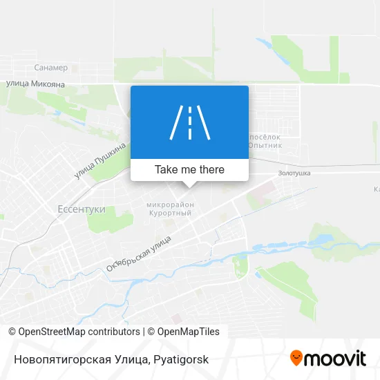 Новопятигорская Улица map