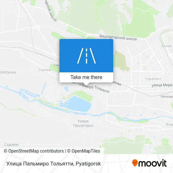 Улица Пальмиро Тольятти map
