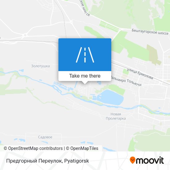 Предгорный Переулок map