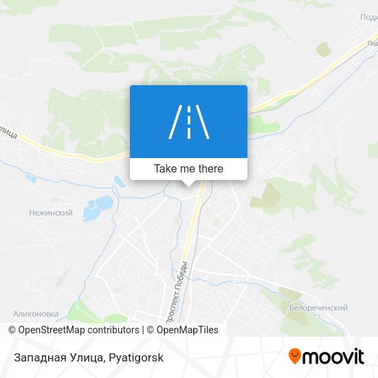 Западная Улица map