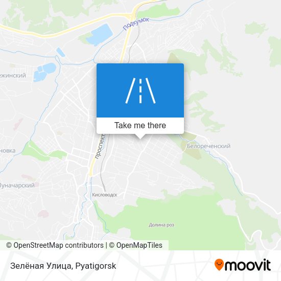 Зелёная Улица map