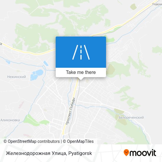 Железнодорожная Улица map