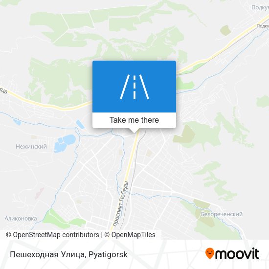 Пешеходная Улица map
