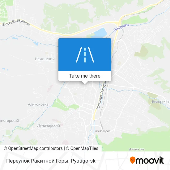 Переулок Ракитной Горы map