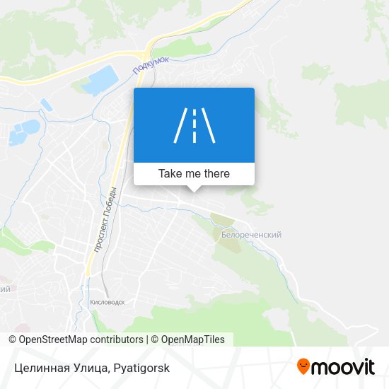 Целинная Улица map