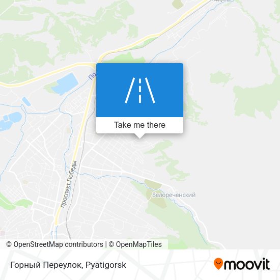 Горный Переулок map