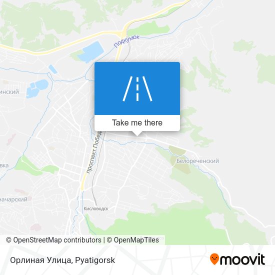 Орлиная Улица map