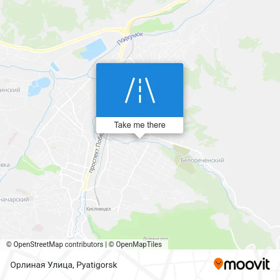 Орлиная Улица map