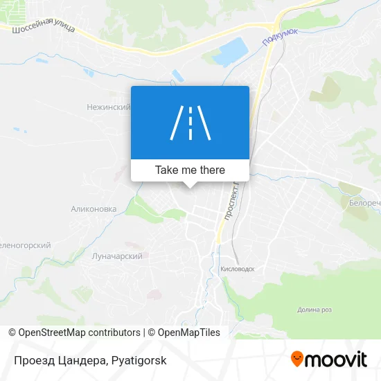 Проезд Цандера map