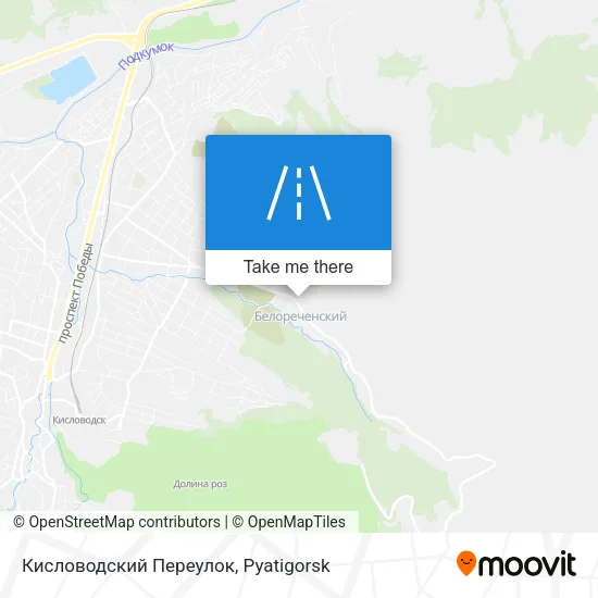 Кисловодский Переулок map