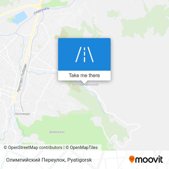 Олимпийский Переулок map
