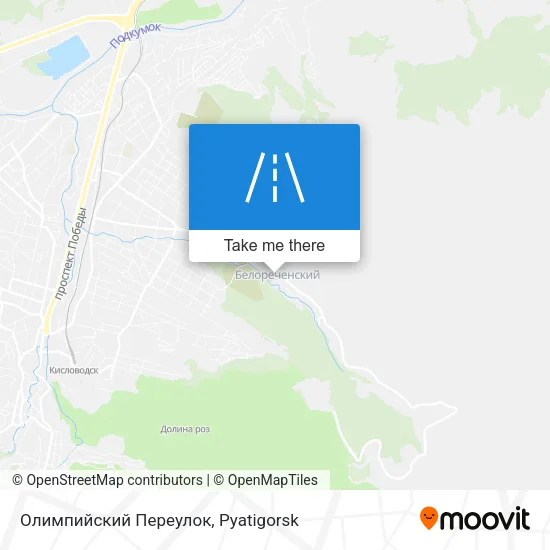 Олимпийский Переулок map