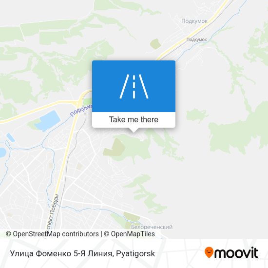Улица Фоменко 5-Я Линия map