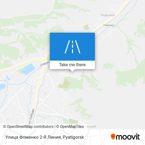 Улица Фоменко 2-Я Линия map