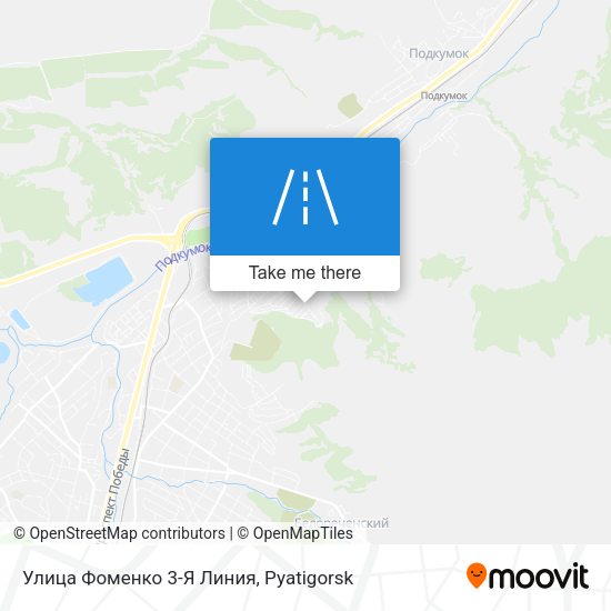 Улица Фоменко 3-Я Линия map