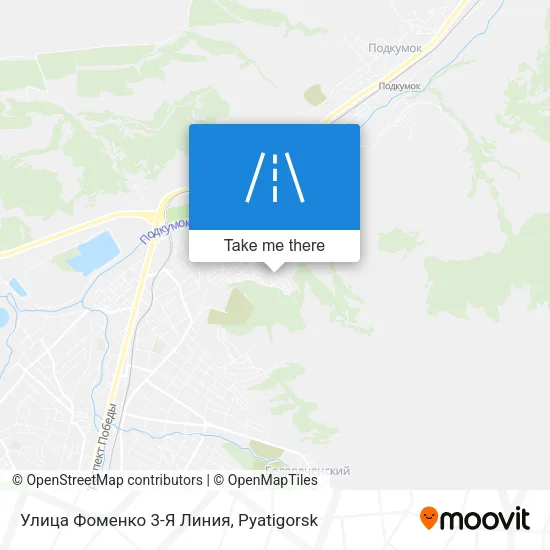 Улица Фоменко 3-Я Линия map