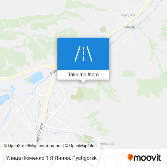 Улица Фоменко 1-Я Линия map