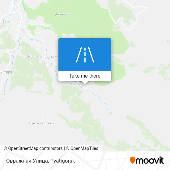 Овражная Улица map