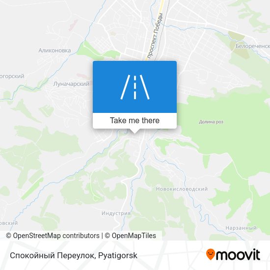 Спокойный Переулок map
