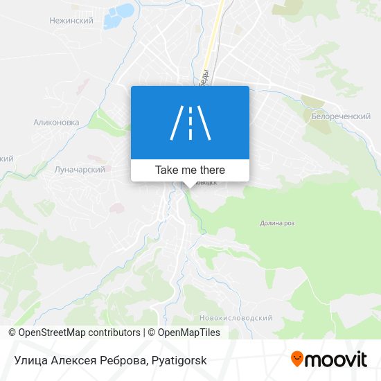 Улица Алексея Реброва map