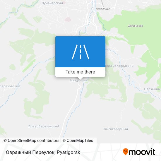 Овражный Переулок map