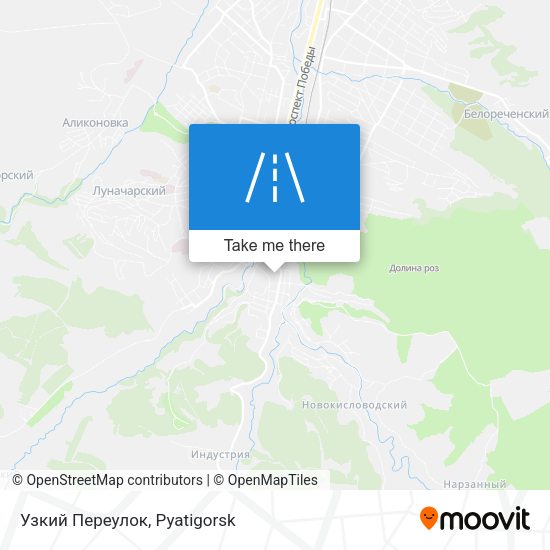 Узкий Переулок map