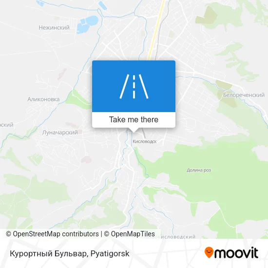 Курортный Бульвар map