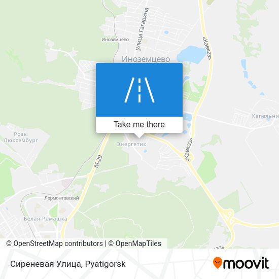 Сиреневая Улица map