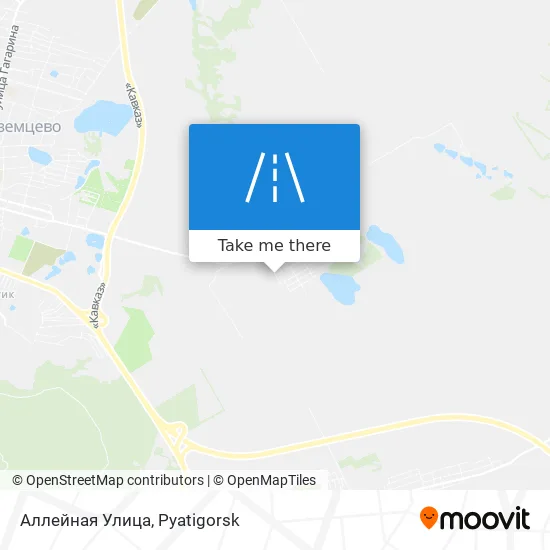 Аллейная Улица map