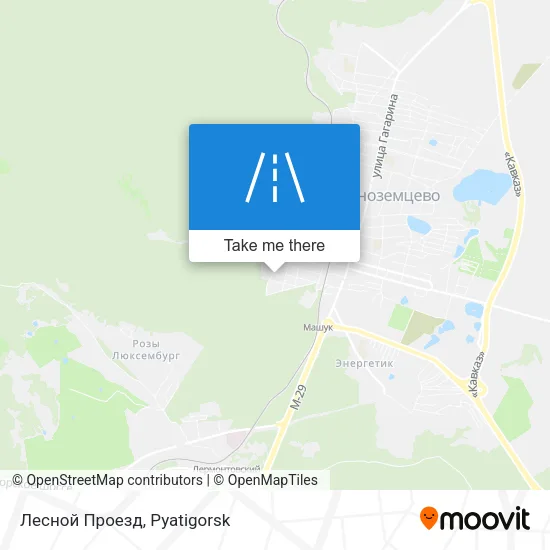 Лесной Проезд map
