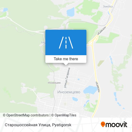 Старошоссейная Улица map