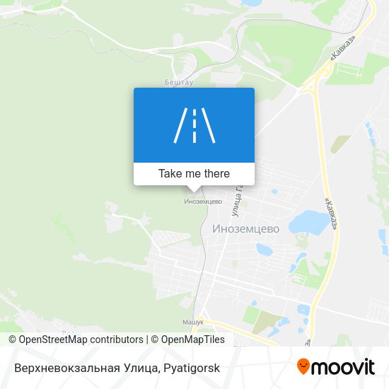 Верхневокзальная Улица map