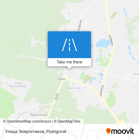 Улица Энергетиков map