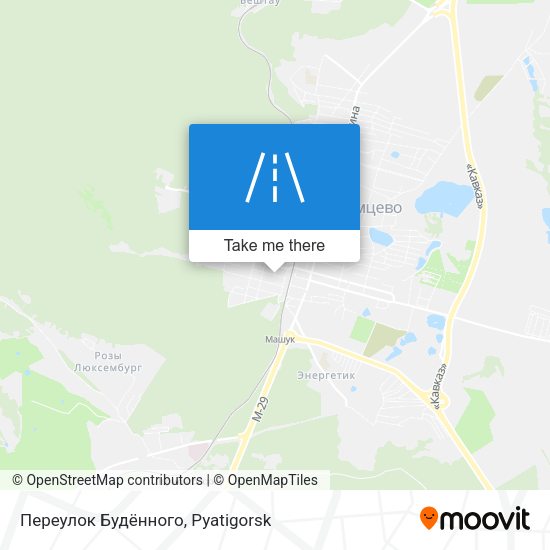 Переулок Будённого map