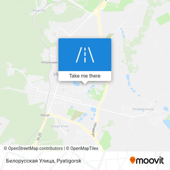 Белорусская Улица map