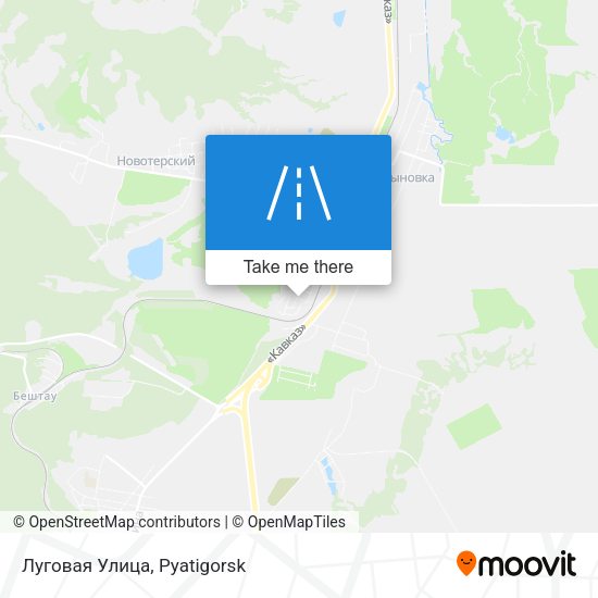 Луговая Улица map