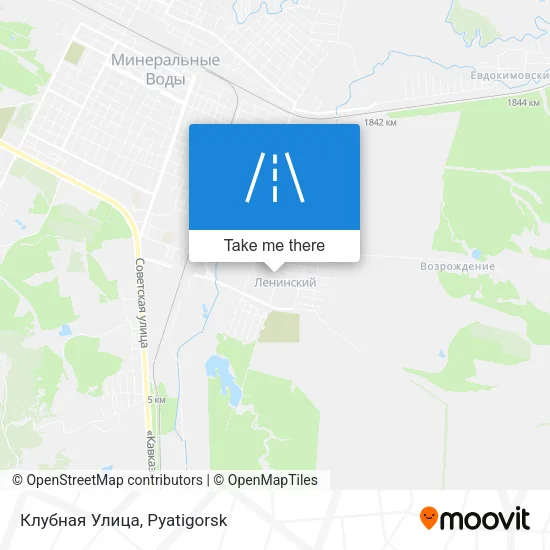 Клубная Улица map