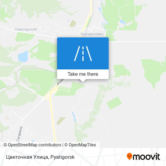 Цветочная Улица map