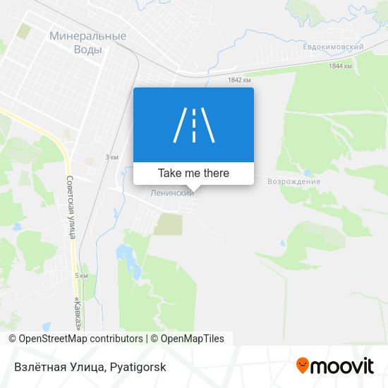 Взлётная Улица map
