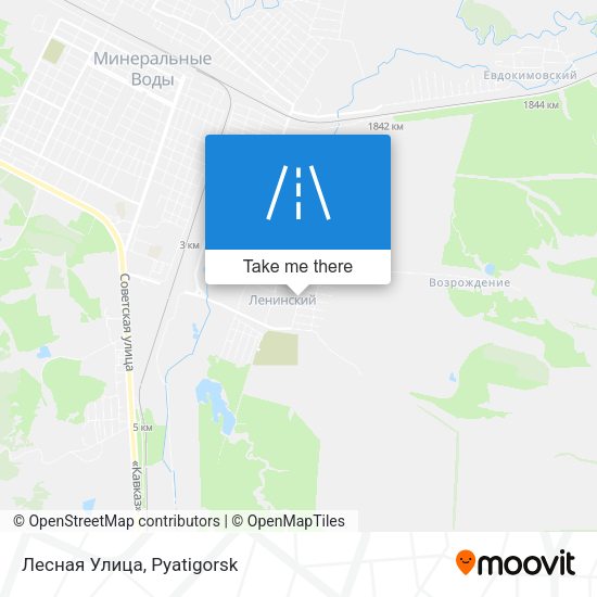Лесная Улица map