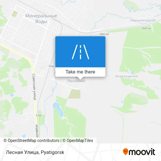 Лесная Улица map