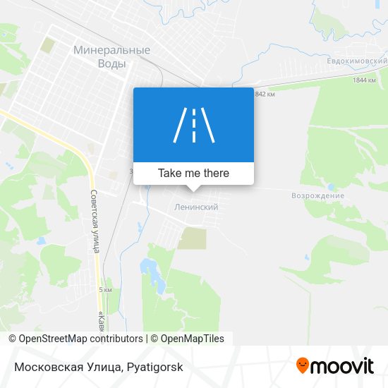 Московская Улица map