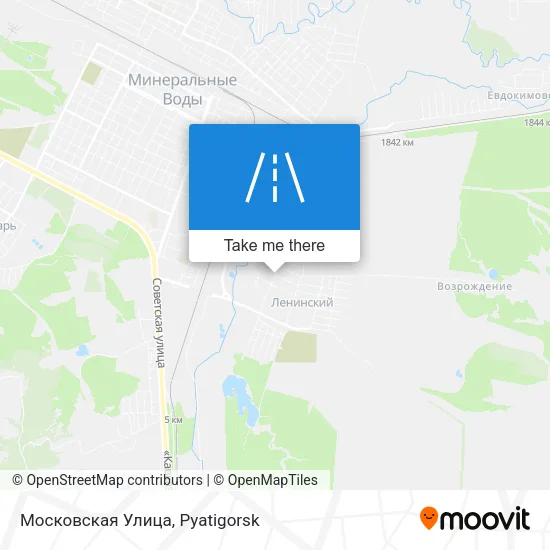 Московская Улица map