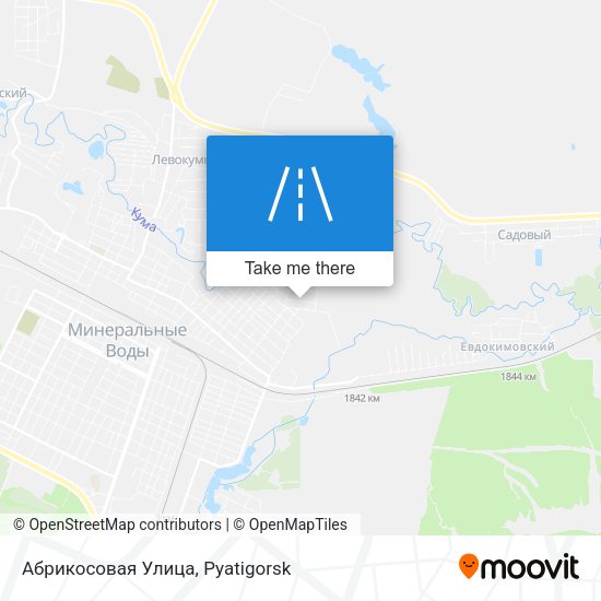 Абрикосовая Улица map