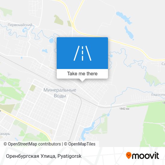 Оренбургская Улица map