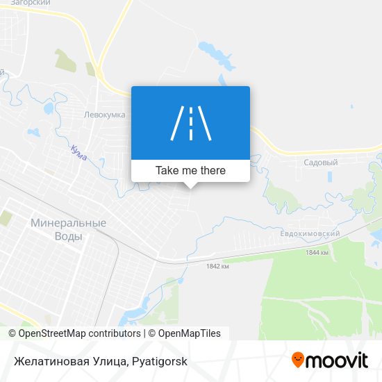 Желатиновая Улица map
