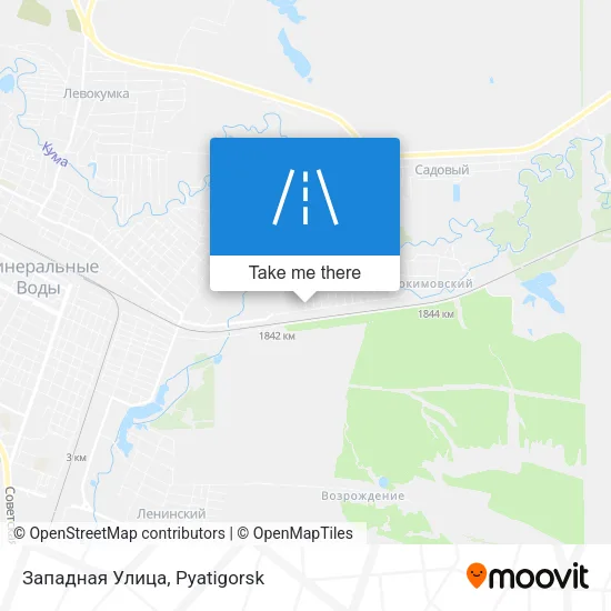 Западная Улица map