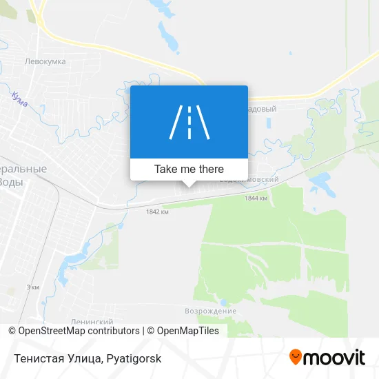 Тенистая Улица map
